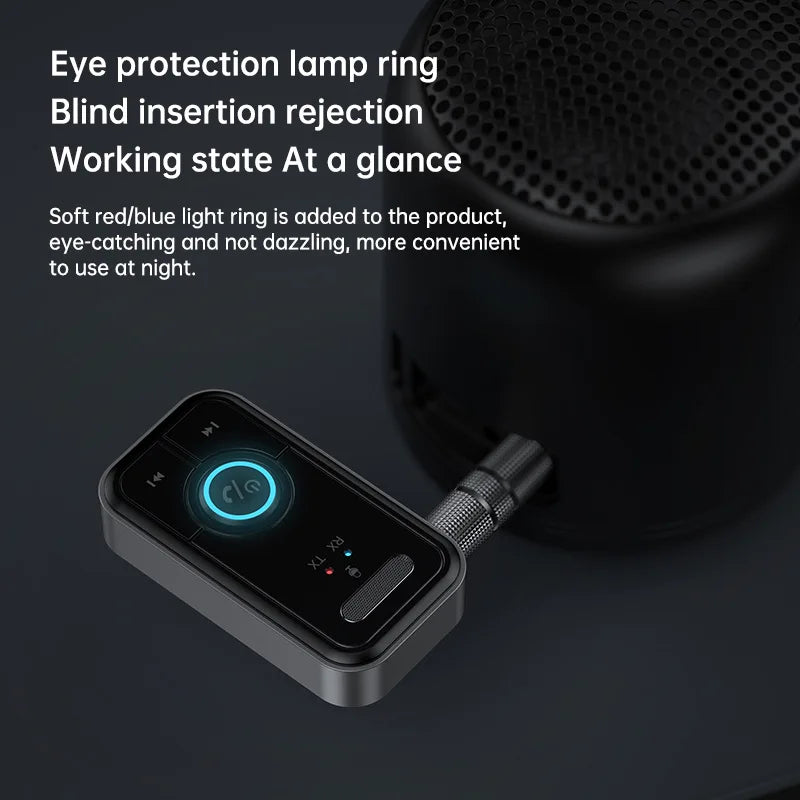 Bluetooth 5.3 Audio Adapter – Wireless Transmitter & Receiver for Car, Music, Headphones, Speakers, 3.5mm AUX