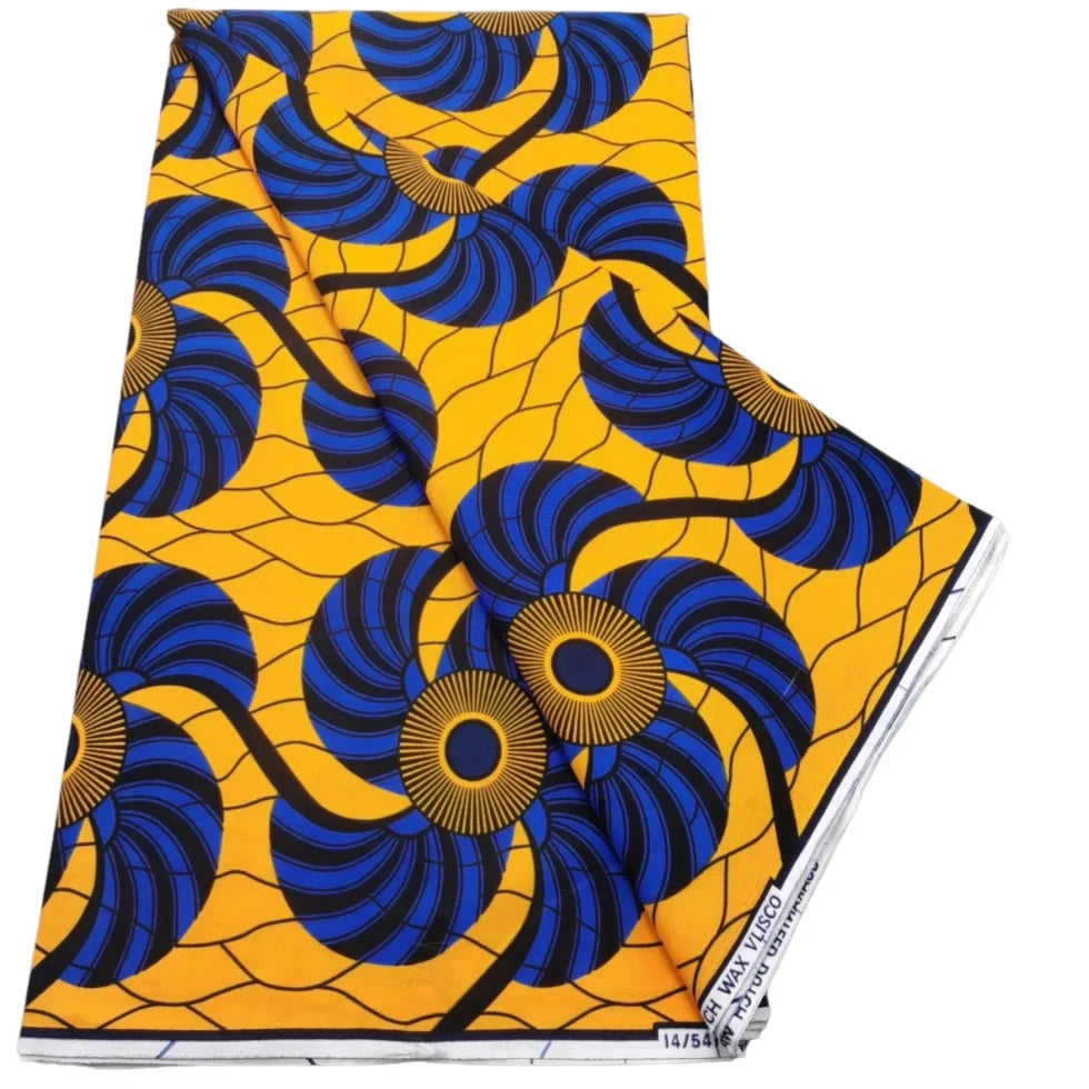 2026 African Real Wax Print Fabric - High Quality Ankara Pagne ABC