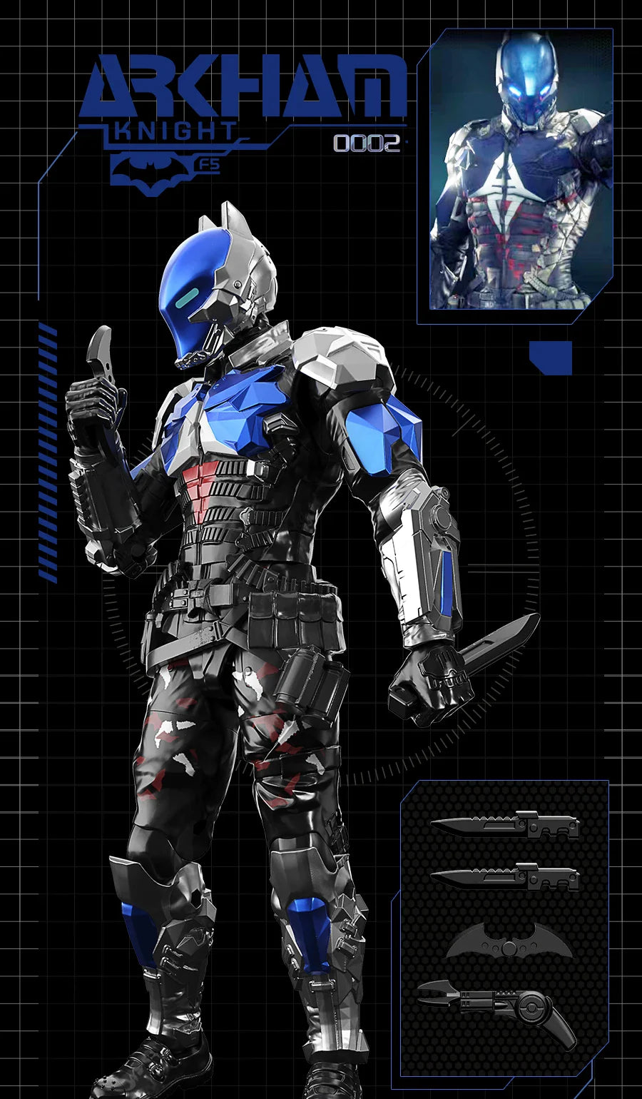 F5 Batman Arkham Knight Action Figures – 7 Styles, 10cm Blind Box Model Collectibles for Boys
