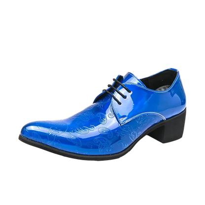 Men’s Gold Chelsea Dress Shoes - Pointed Toe Trendy Formal Party Shoes Size 38-46