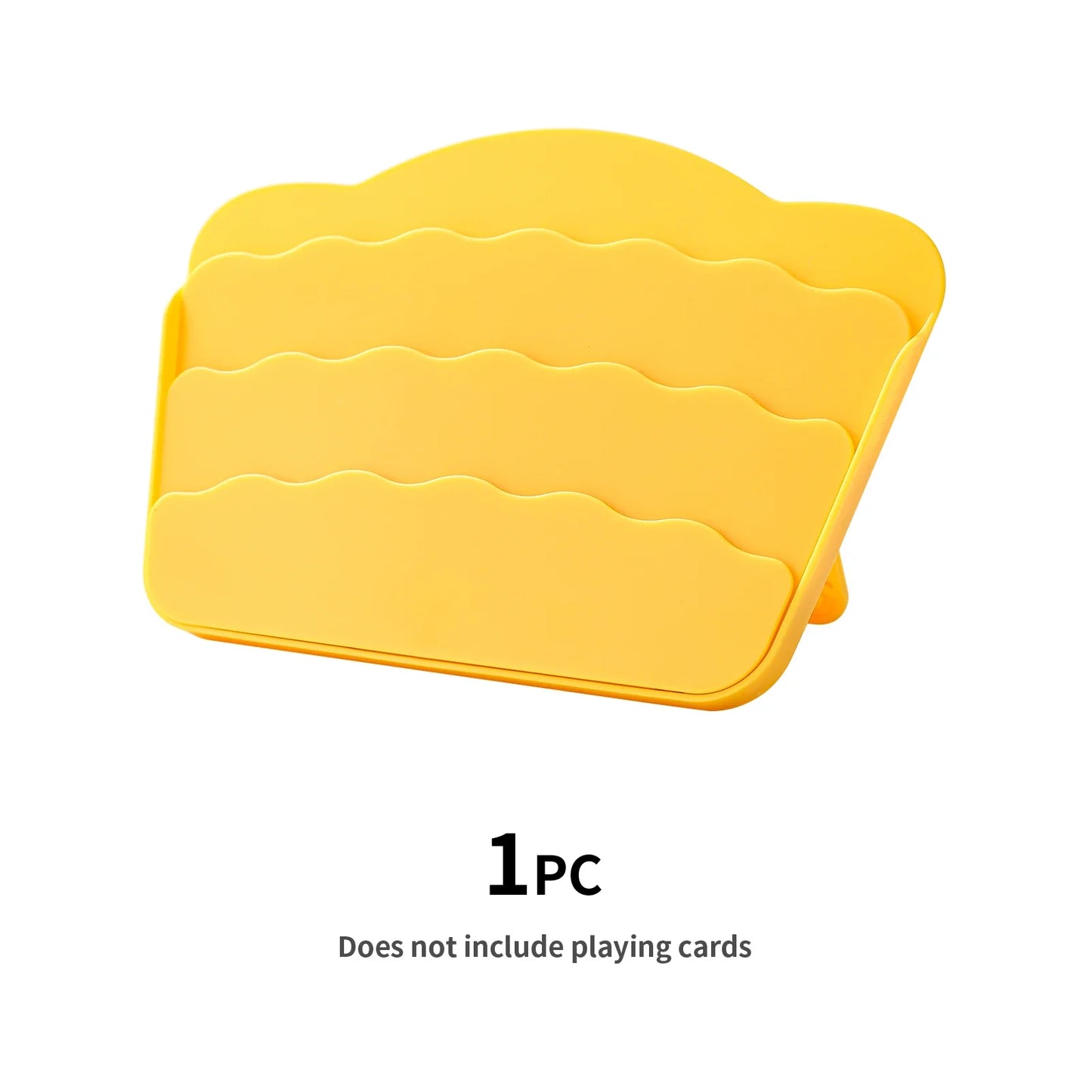 Ergonomic Poker Card Holder Tray - Elderly-Friendly Playing Card Storage Rack with Support Stand for Comfortable Games