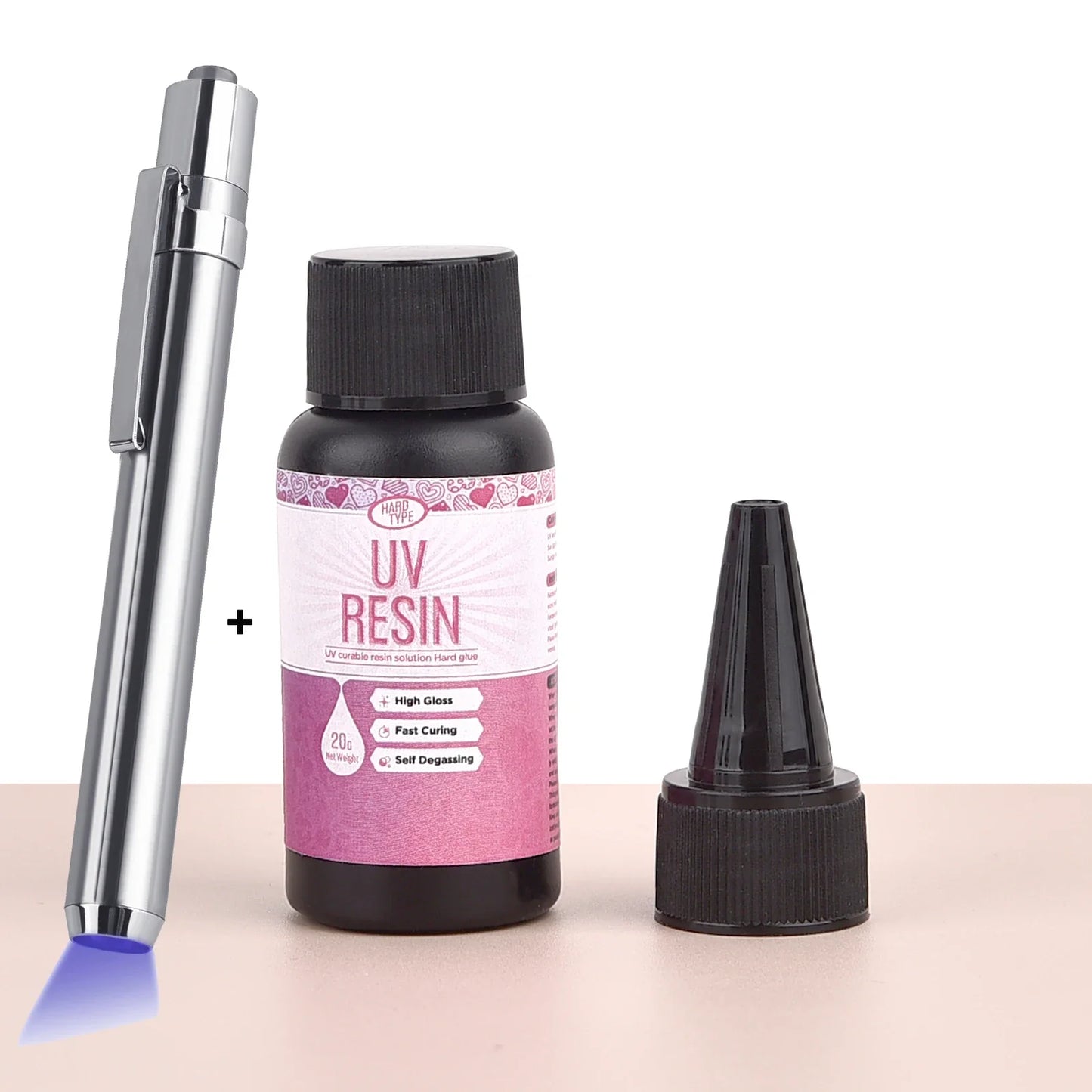 UV Epoxy Resin Glue - High Transparency Fast Drying Jewelry Making DIY Craft Adhesive 20g/50g/100g