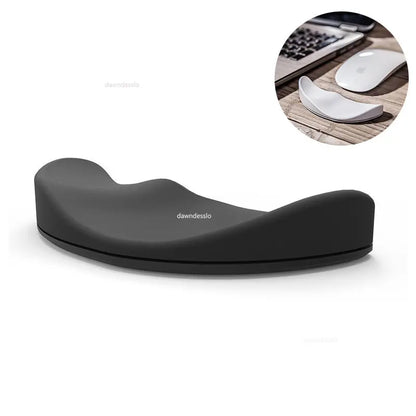 Ergonomic Silicon Gel Mouse Pad with Wrist Support – Non-Slip Streamline Mat for Office & Gaming PC