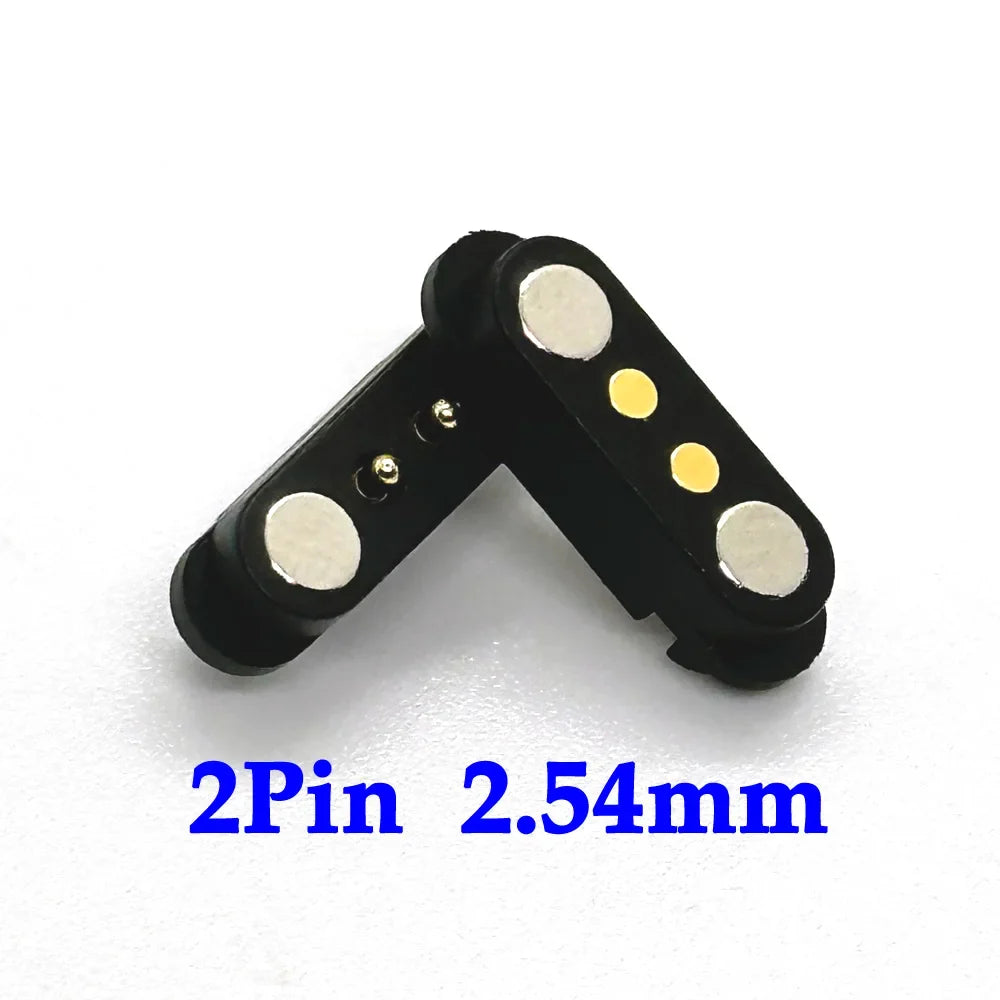 2A DC Magnetic Pogo Pin Connector Set - 2Pin 3Pin 4Pin 5Pin Spring Loaded Male Female Power Socket for Electronics Projects