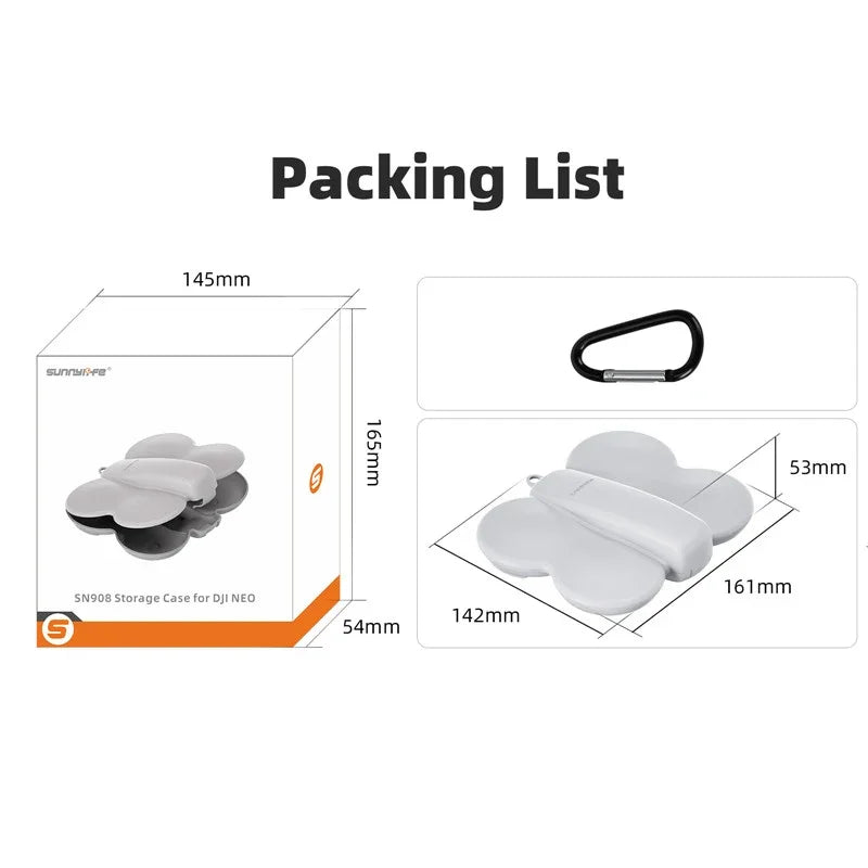 Sunnylife Storage Body Bag for DJI NEO — Anti-Collision Dust-Proof Carrying Case & Accessories Protection