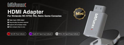 Bitfunx GC Video HDMI Adapter – Digital AV to HDMI Converter for Nintendo GameCube NGC DOL-001 Console