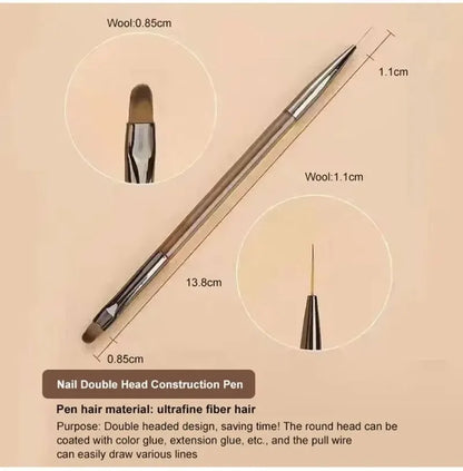 9PCS UV Gel Nail Brush Set – Liner DIY Painting Pen, Acrylic Drawing Brush for Nail Art Design & Tip Display Tools
