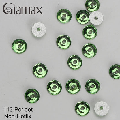 Giamax Purple Velvet Topaz Crystal Rhinestones - Flatback AB Sewing Stones for Garments, Clothes & Bags