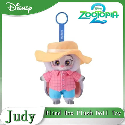 NEW 2026 Disney Zootopia Blind Box – Judy & Nick Vinyl Plush Cartoon Character Pendant, Trendy Toy Gift