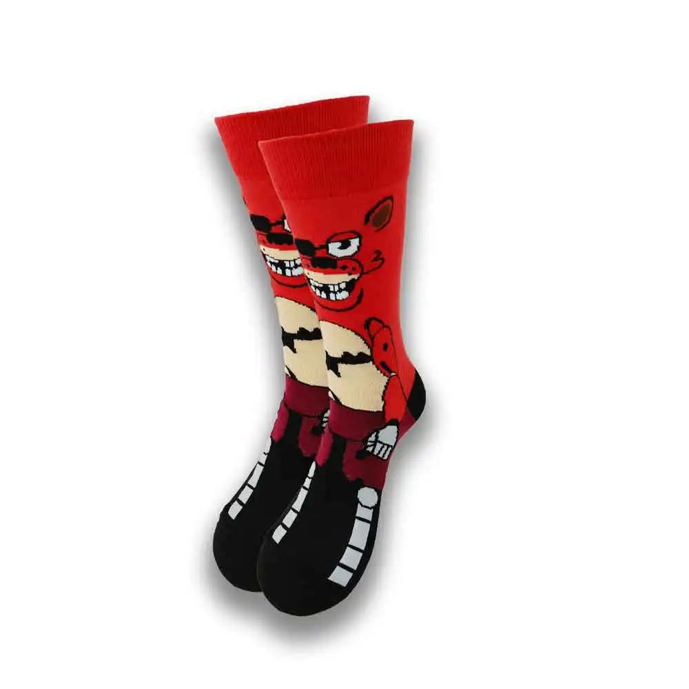 Cartoon Animation Fashion Socks for Men & Women – Autumn Winter Street Style Trendy Casual Combed Cotton Socks
