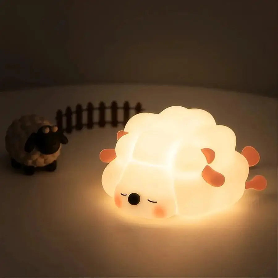 LED Silicone Rabbit Night Light – Touch Sensor Cute Animal Lamp, Bedroom & Kids Table Lamp, Home Decor Gift for Baby and Child
