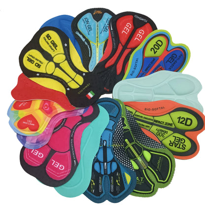 KEMALOCE Cycling Gel Pad - 5D/12D Breathable Shockproof Bike Cushion With Silicone Foam Comfort For Men & Women Long Rides