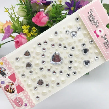 Glitter Face Rhinestone Stickers - Kids Eye & Face Diamond Jewels for Festival Makeup, Parties & Creative Looks