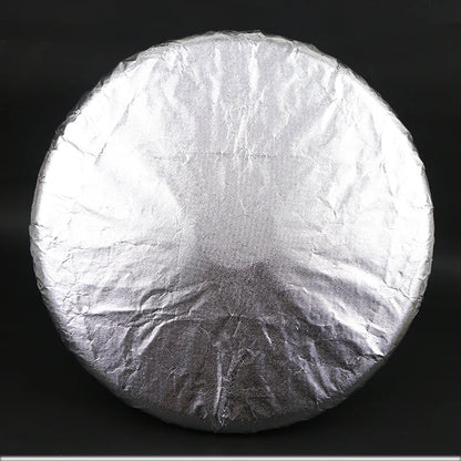 Car Steering Wheel Sun Shade Cover – Foldable Anti-UV Silver Coated Sunscreen Insulation Accessory