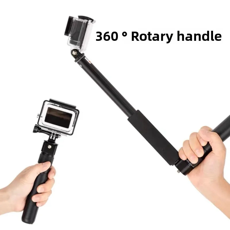 Bullet Time Rotating Tripod Handle - 360° Panoramic Camera Grip for Insta360 X5 X4 X3, DJI Osmo 360 & Action Camera Accessories