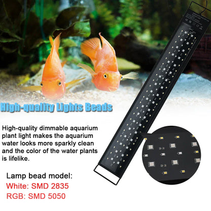 24/7 Full Spectrum Aquarium LED Light – Adjustable Brightness with Timer for Fish Tanks & Aquariums Decoration