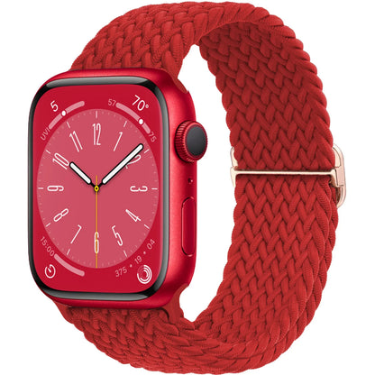 Braided Solo Loop Apple Watch Band – Stretch Nylon Bracelet Strap for Series SE, 6–11 & Ultra 2 (40mm–49mm) Adjustable Correa