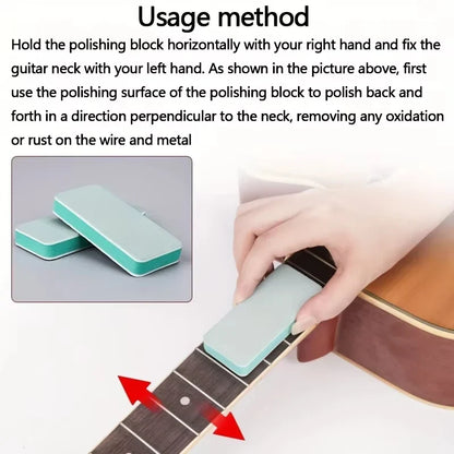 Miwayer 1000 Grit Sanding Blocks - Double-Sided Guitar Fretboard Polishing & Cleaning Tool