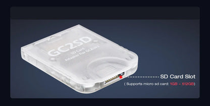 GC2SD Card Adapter – Micro SD to SD Memory Card Adapter for Nintendo GameCube & Wii Console, SD2SP2 Swiss Compatible