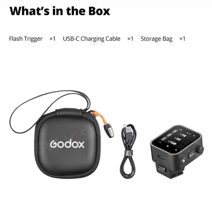 Godox X3 TTL HSS Wireless Flash Trigger – 2.4G Transmitter with OLED Touch Screen, Quick Charge for Canon, Nikon, Sony, Fujifilm