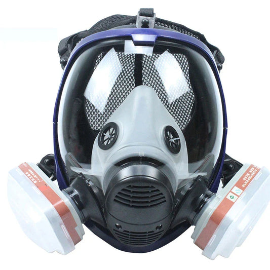 6800 7 in 1 Chemical Gas Mask – Dustproof Respirator with Full Face Filters for Paint, Pesticide, Welding & Laboratory Use