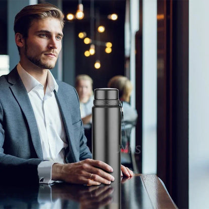 1000ML Smart Thermos Bottle - Temperature Display Vacuum Flask for Hot & Cold Water, Tea and Coffee