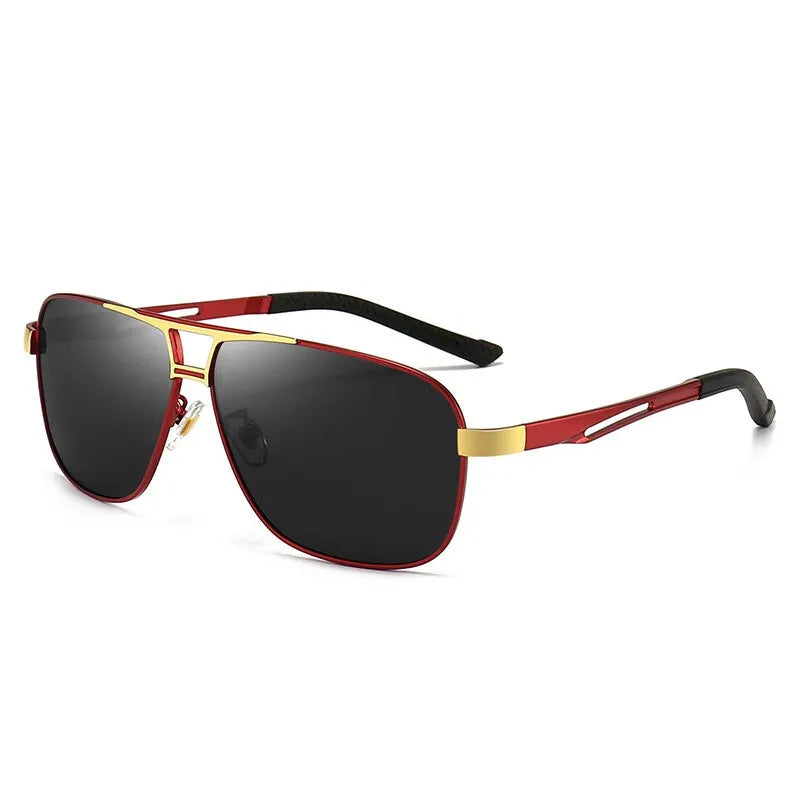 New Square Photochromic Polarized Sunglasses: Men's Color Changing Sun Glasses Chameleon Anti-Glare Driving Oculos De Sol