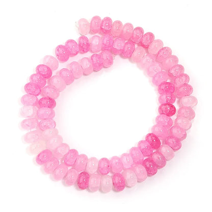 5x8mm Natural Abacus Rondelle Beads - Glass Wheel Loose Charms for DIY Bracelets & Jewelry Making Supplies