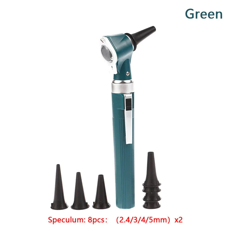 Professional Otoscope Diagnostic Kit – LED Endoscope for Ear Care, Portable Ear Cleaner with 8 Tips for Home & Doctor Use