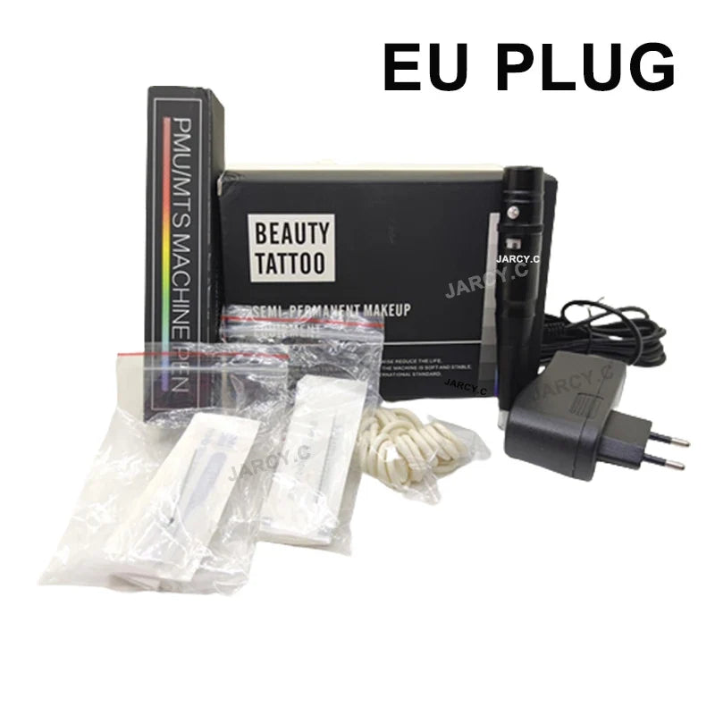 Permanent Makeup Tattoo Pen Machine - Eyebrow and Lip Microblading Tattoo Gun for PMU Beginners