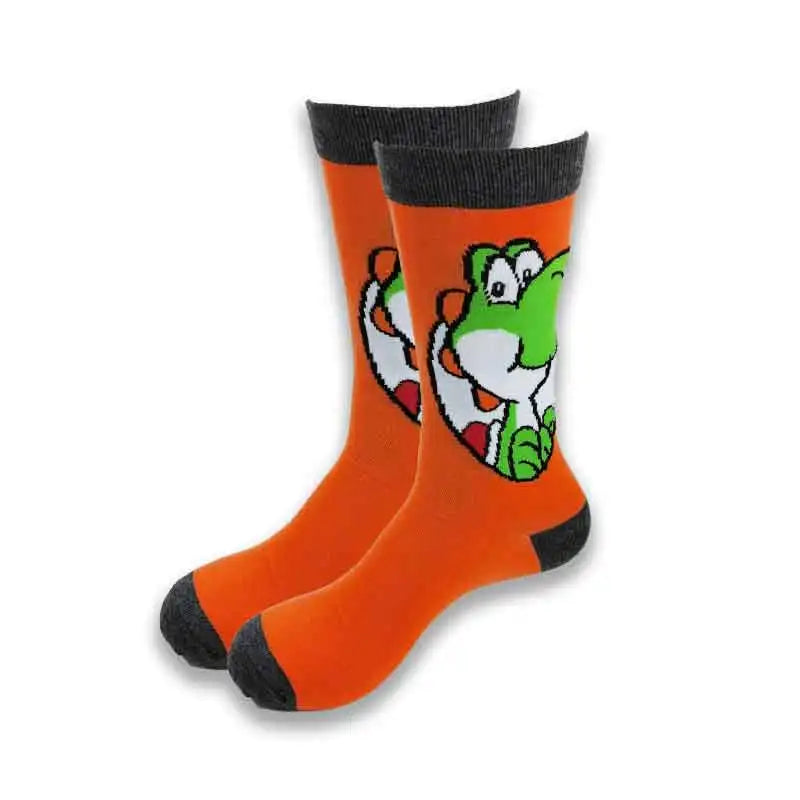 Cartoon Animation Fashion Socks for Men & Women – Autumn Winter Street Style Trendy Casual Combed Cotton Socks