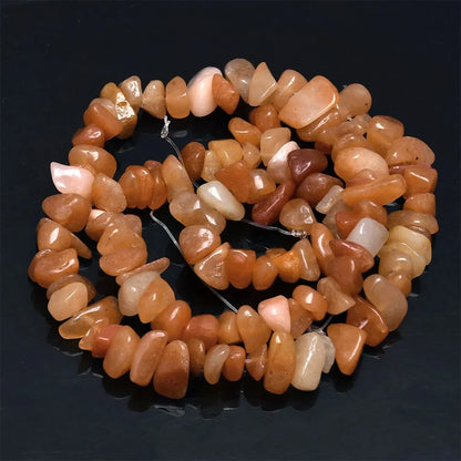 16 Inch Natural Stone Chip Beads - 5-8mm Irregular Crystal Agate Gravel Beads for DIY Bracelets & Jewelry Making