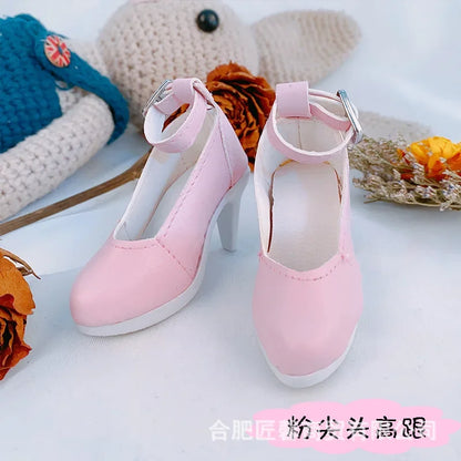 60CM BJD Doll Shoes - PU Leather Single Sandals Accessories for 1/3 Scale Dolls
