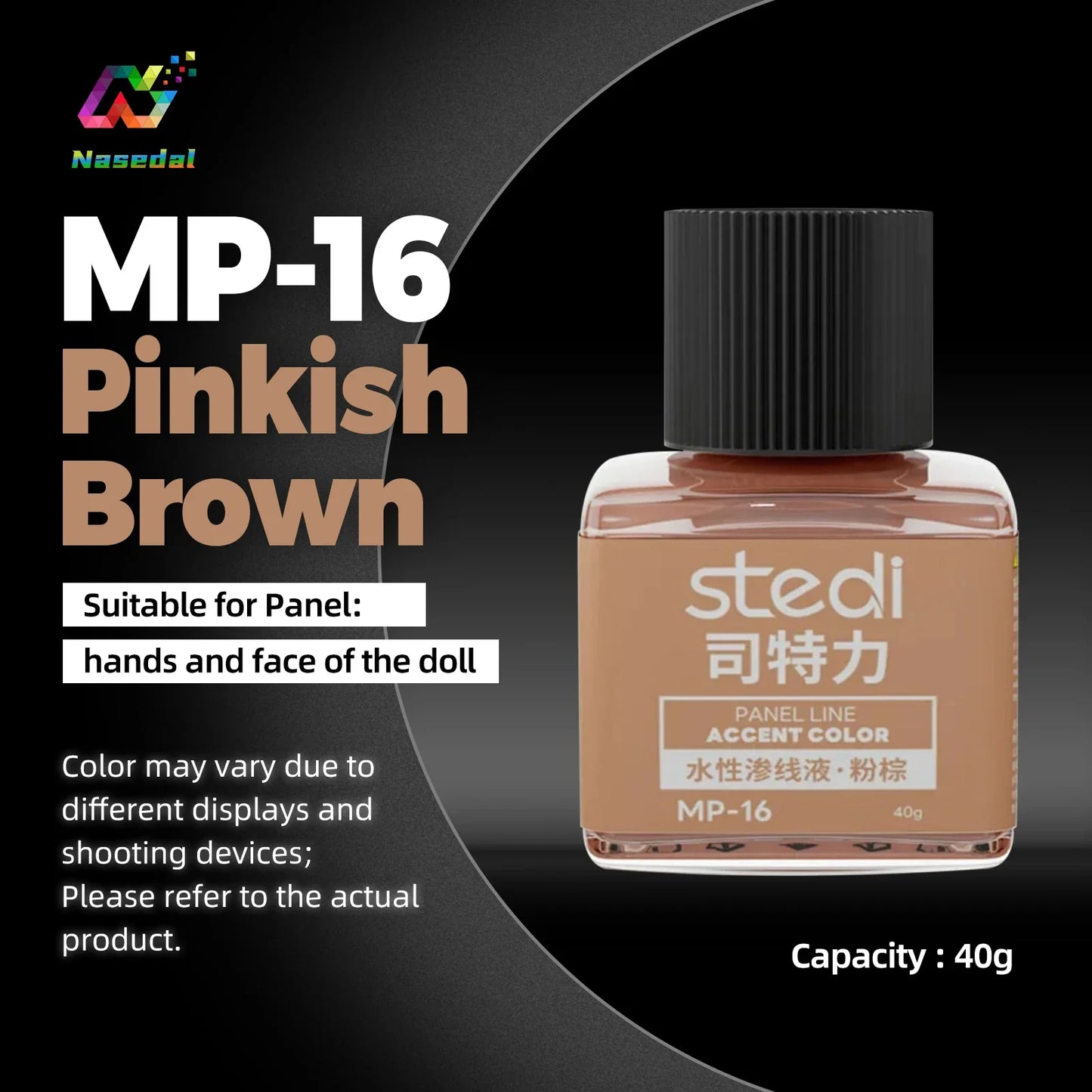 Stedi MP-10~MP-13 Weathering Acrylic Paint – 40g Gundam & Military Model Panel Line Painting Tool for DIY Hobby Crafts