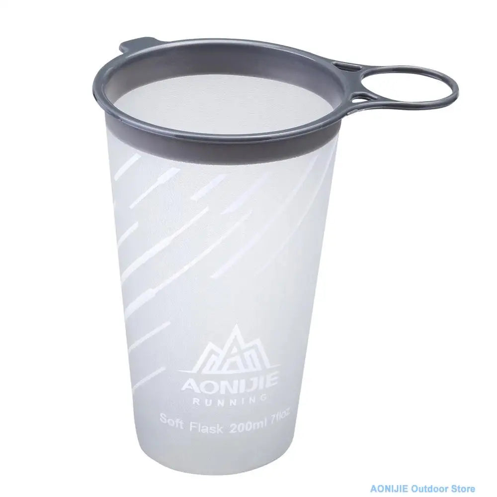AONIJIE Soft Flask Water Bottle — 250ml/500ml Folding, Collapsible, TPU BPA-Free for Running Hydration Packs, Waist Bags & Vests (SD09/SD10)
