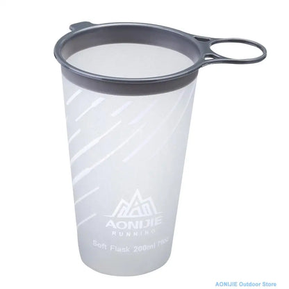 AONIJIE Soft Flask Water Bottle — 250ml/500ml Folding, Collapsible, TPU BPA-Free for Running Hydration Packs, Waist Bags & Vests (SD09/SD10)