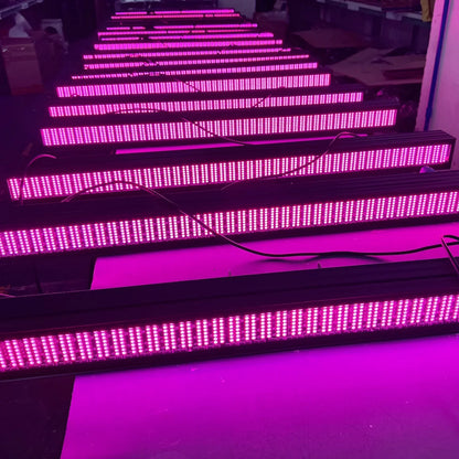 2PCS 200W RGB LED Bar Strobe Light - DMX DJ Wash Lighting with 192 Partition Stage Effects