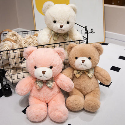 Cute Teddy Bear Plush Toy - Soft Stuffed Animal Doll for Kids, Valentine’s Day Gift & Home Decor