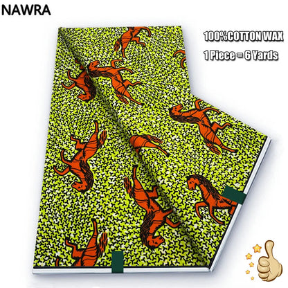 Original 100% Cotton African Wax Print Fabric - Soft Ankara Batik DIY Pagne