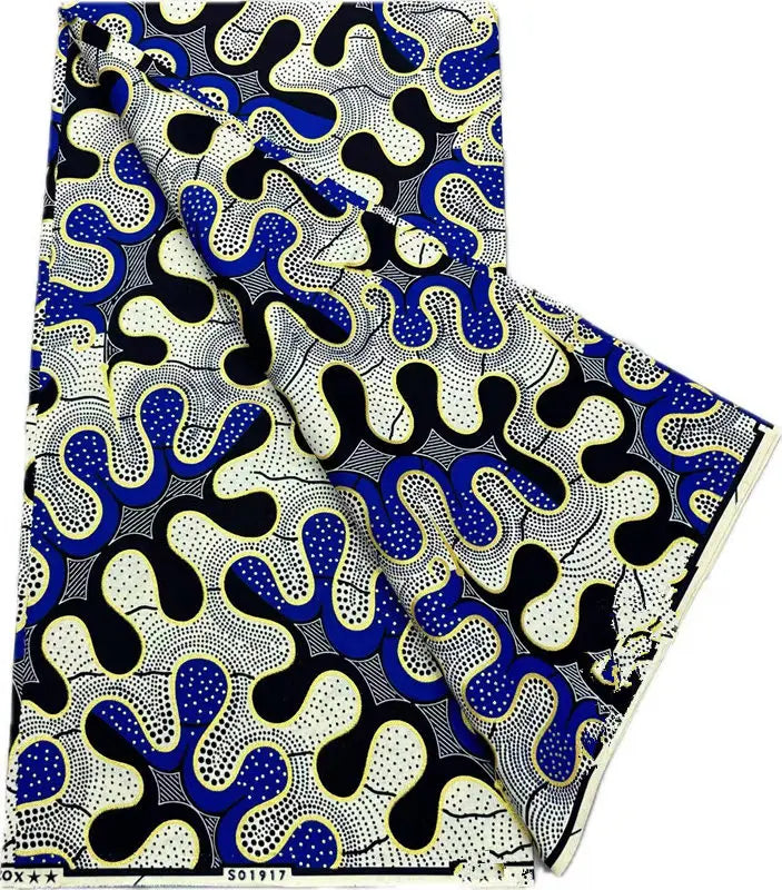 100% Cotton African Wax Print Fabric - High Quality Ankara Fabric 6 Yards