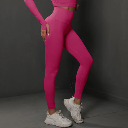 Women’s Seamless Gym Leggings – High-Waist Booty-Lifting Yoga & Fitness Pants, Sexy Sportswear