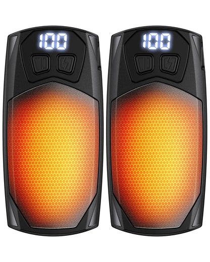 Rechargeable Hand Warmers 2-Pack – 3000mAh Each, Fast-Heating Portable Electric Pocket Heater for Outdoor Camping