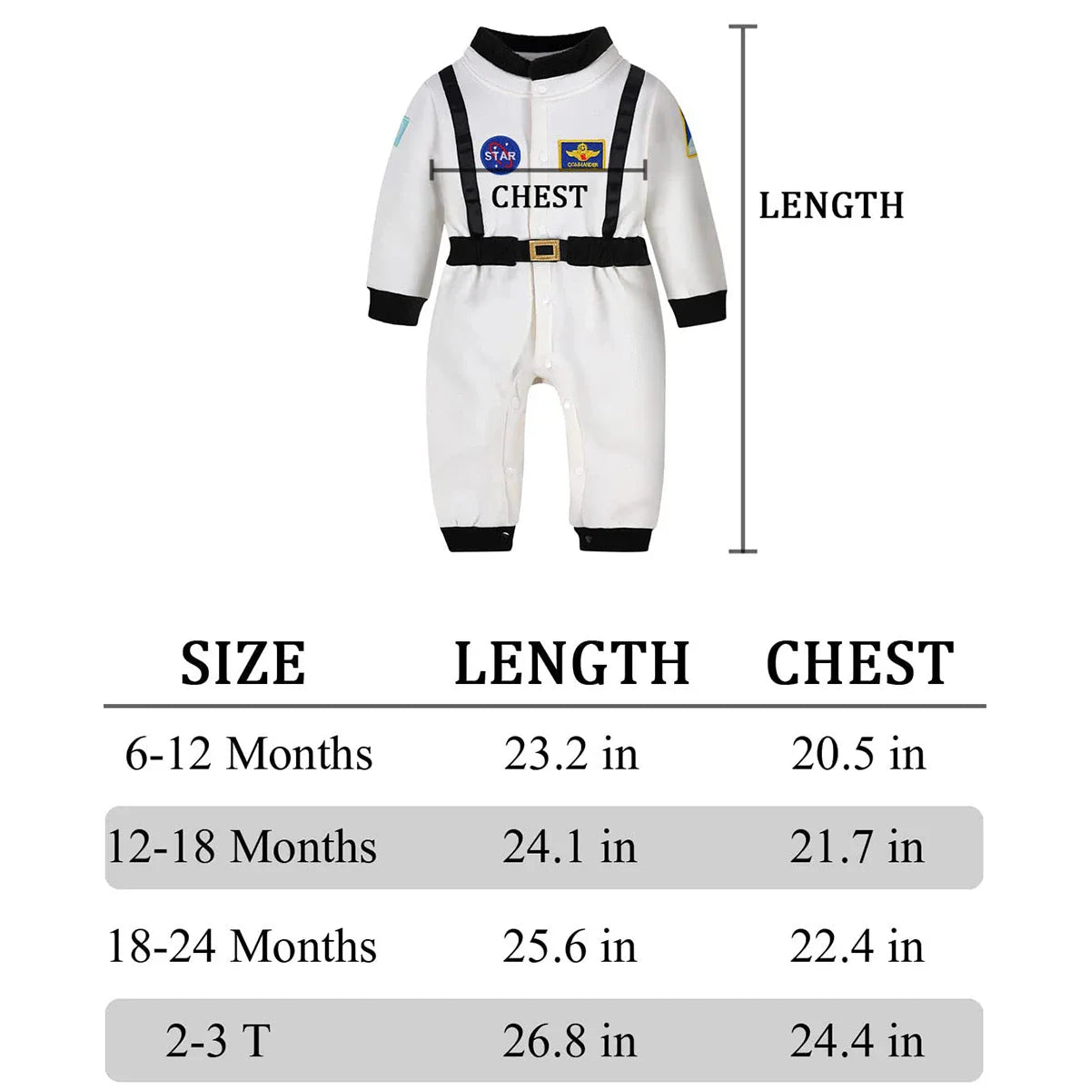 Toddler Astronaut Costume – Baby Boys Space Suit Romper, Infant Halloween & Birthday Party Cosplay Jumpsuit