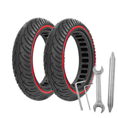 8.5 Inch Honeycomb Solid Scooter Tire - Anti-Explosion Shock Absorbing Replacement Wheel for Xiaomi M365, 1S & Pro