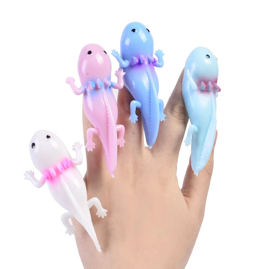 Shooting Fingertip Elastic Salamander Toy - Pullable Stress Relief Party Gift