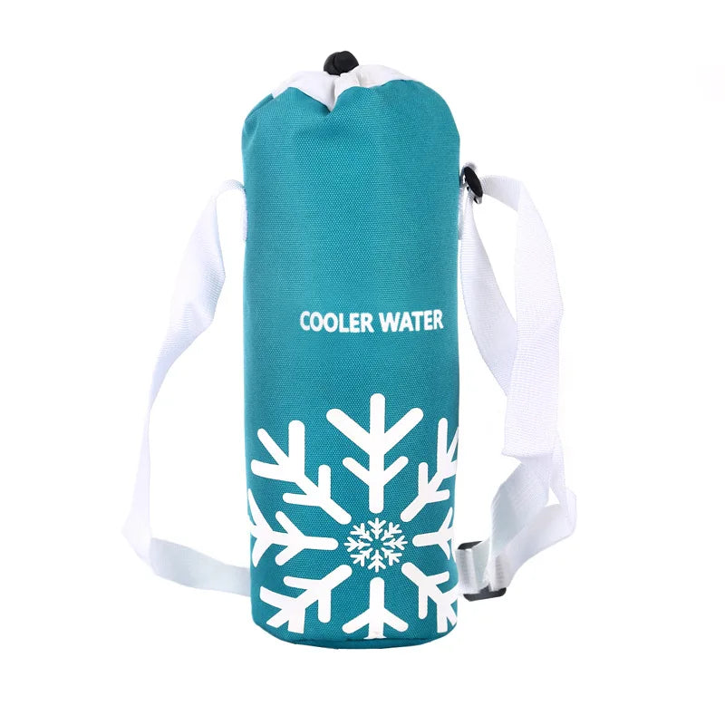 Universal Insulated Water Bottle Cooler Bag - Leakproof High Capacity Outdoor Bottle Pouch with Ice Pack