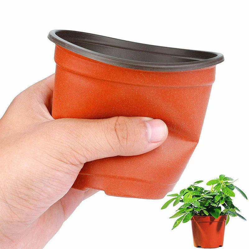 75Pcs Flexible Plant Nursery Pots | Plastic Flower Containers for Succulents, Seedlings, and Cuttings