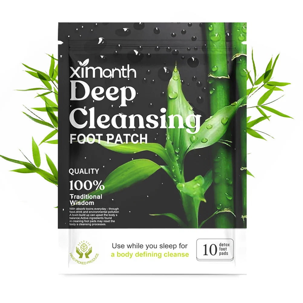 Natural Detox Foot Patches – 10-50PCS/Bag, Herbal Stress Relief, Deep Sleep, and Foot Care Detox Stickers