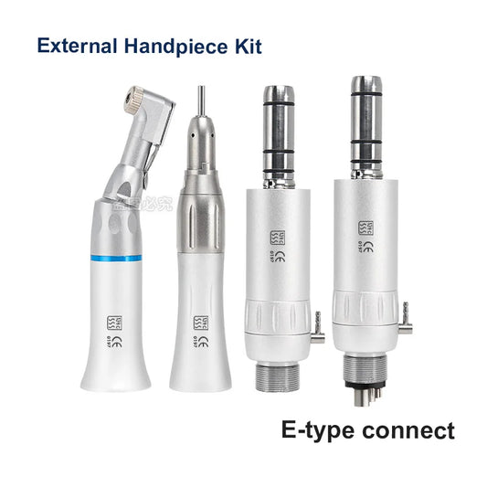 Dental Slow Speed Handpiece — Straight Contra Angle for Air Turbine, Micromotor Polishing & Lab Equipment