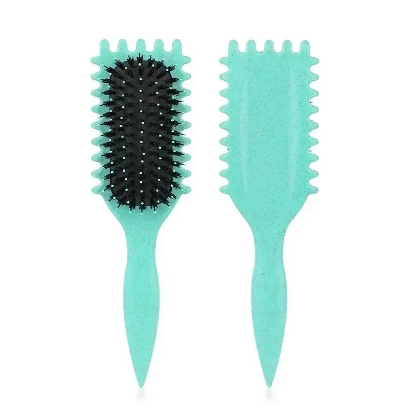 Curly Hair Styling Brush - Tangle-Free Curl Shaping Comb for Men & Women